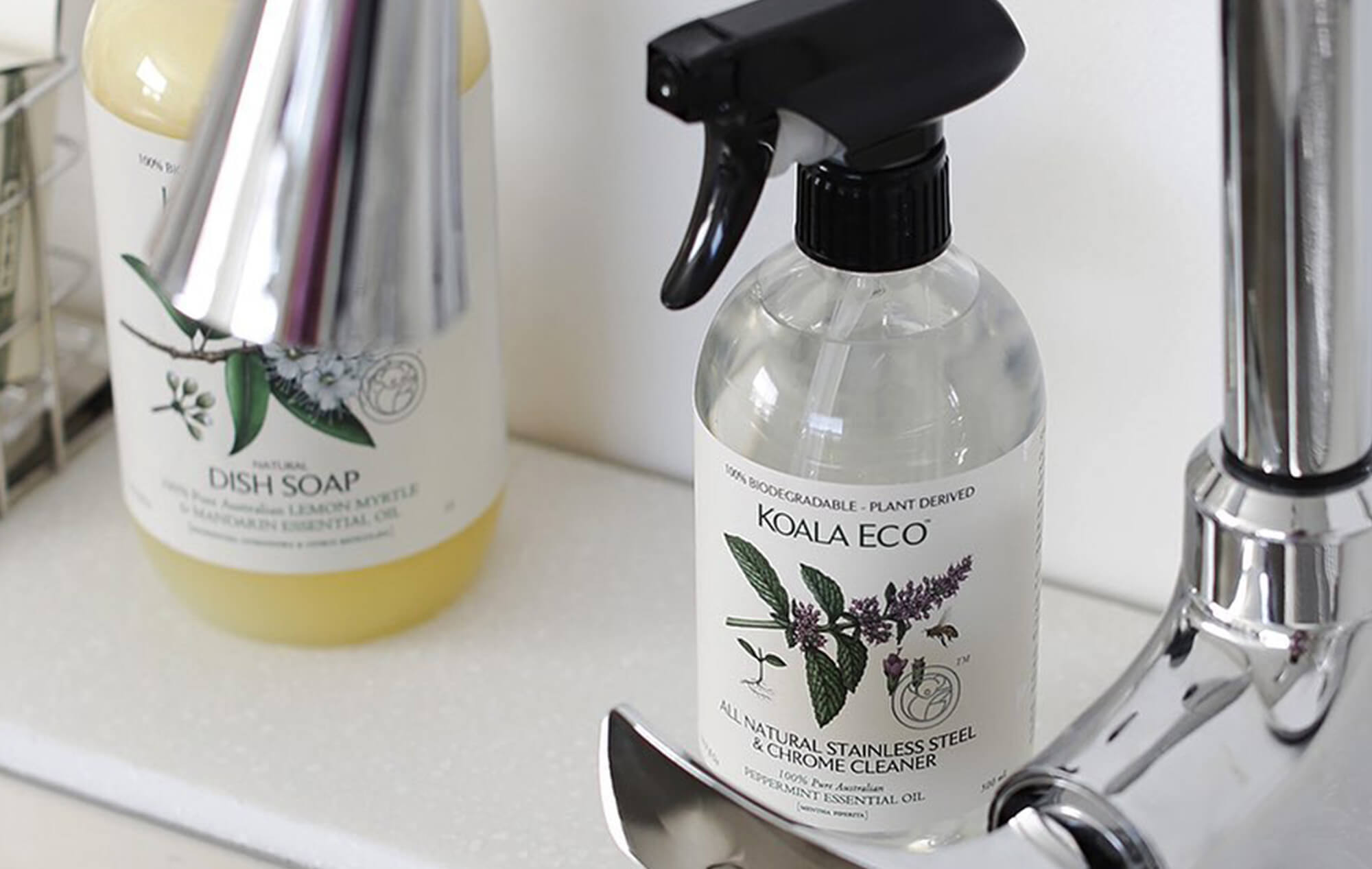 ステンレス素材についた汚れを取り、ツヤを与える。