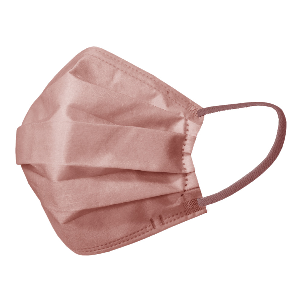 幅広6mmのソフトな耳ひも。おしゃれなライトブラウンカラー